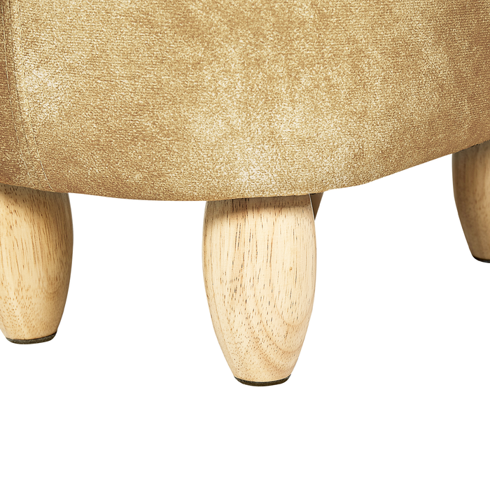 Beliani - FOX - Poef - Oranje - 32 cm - Fluweel