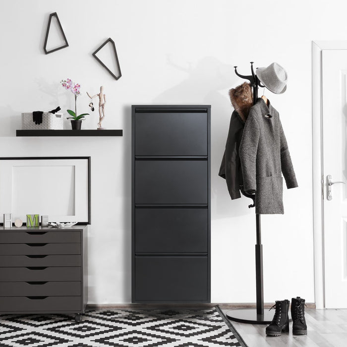 Gorillz Paw Fire - Schoenenrek – Schoenenkast Metaal - Zwart