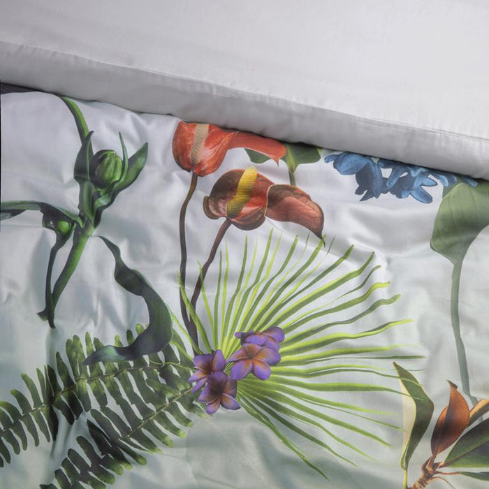 Damai Ficus Dekbedovertrek 240 x 200|220 cm - Groen