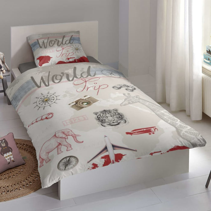 Good Morning Kinderdekbedovertrek World Trip 140x200|220 cm