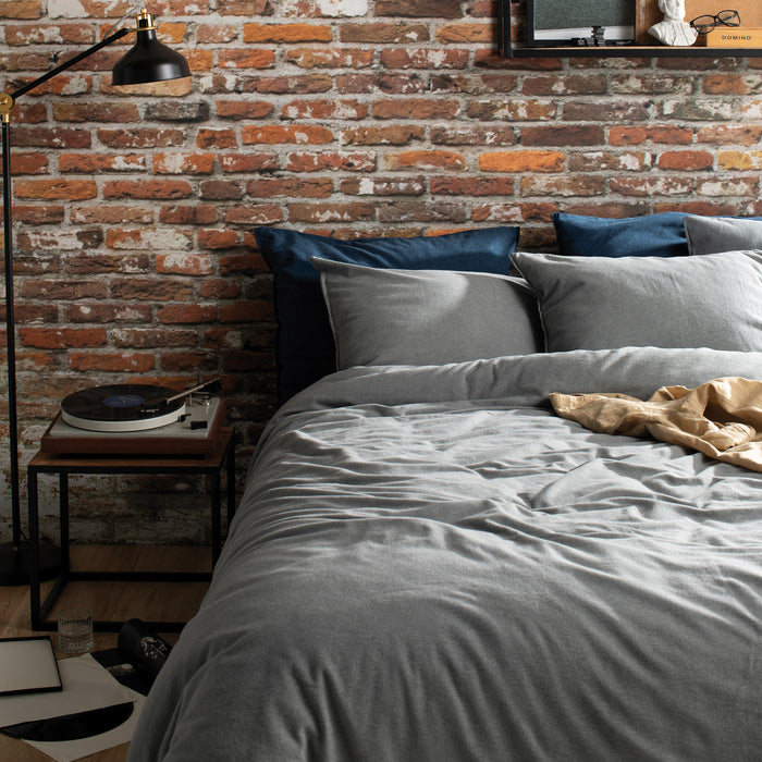 Damai dekbedovertrek Flanel - 200x200|220cm - Grijs