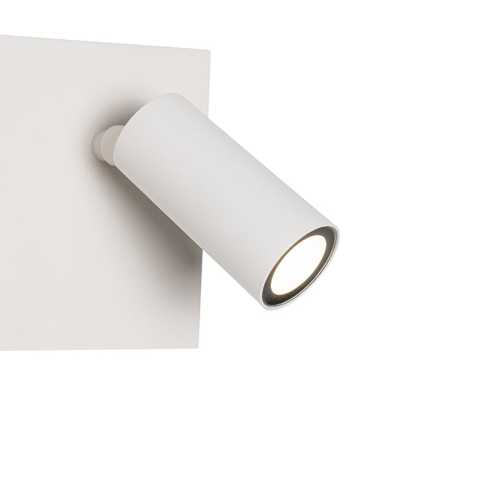 QAZQA Moderne buiten wandlamp wit incl. LED 2-lichts IP54 - Simon