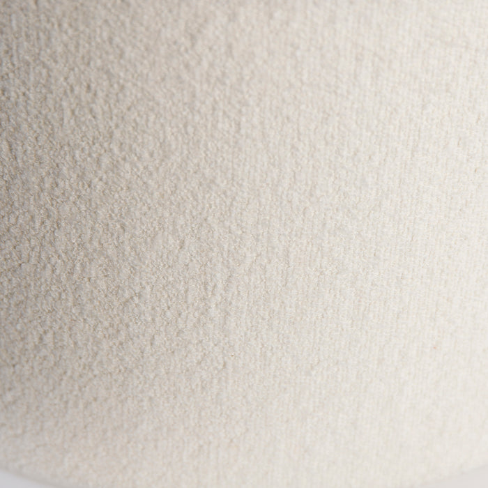 QAZQA Boucle lampenkap wit 50|50|25