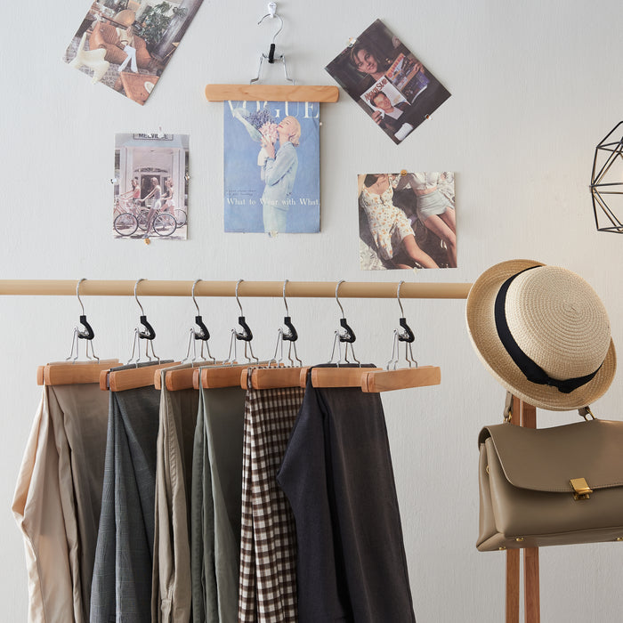 ACAZA Kledinghanger Natuurlijk bruin - 12 st.