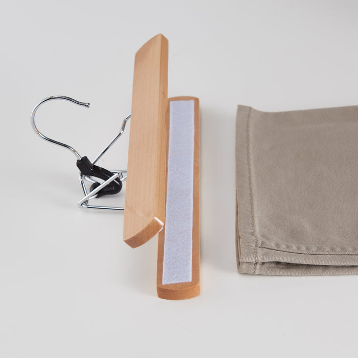 ACAZA Kledinghanger Natuurlijk bruin - 12 st.