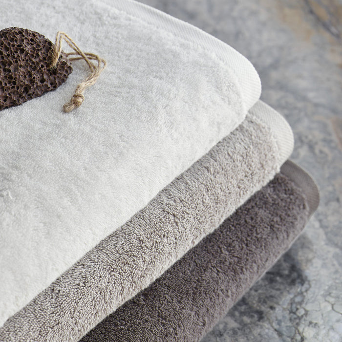 London Handdoek Truffle | Grijs | Beige | Katoen