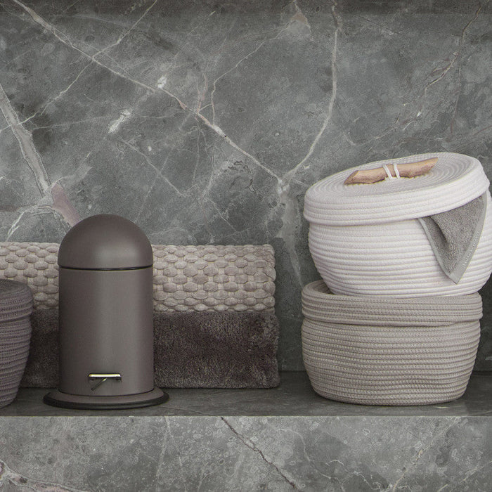 London Handdoek Truffle | Grijs | Beige | Katoen