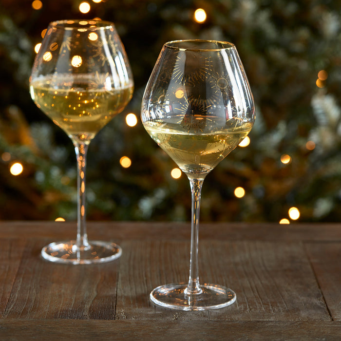 Riviera Maison Wijnglas Classic Fireworks Transparant - 600ML