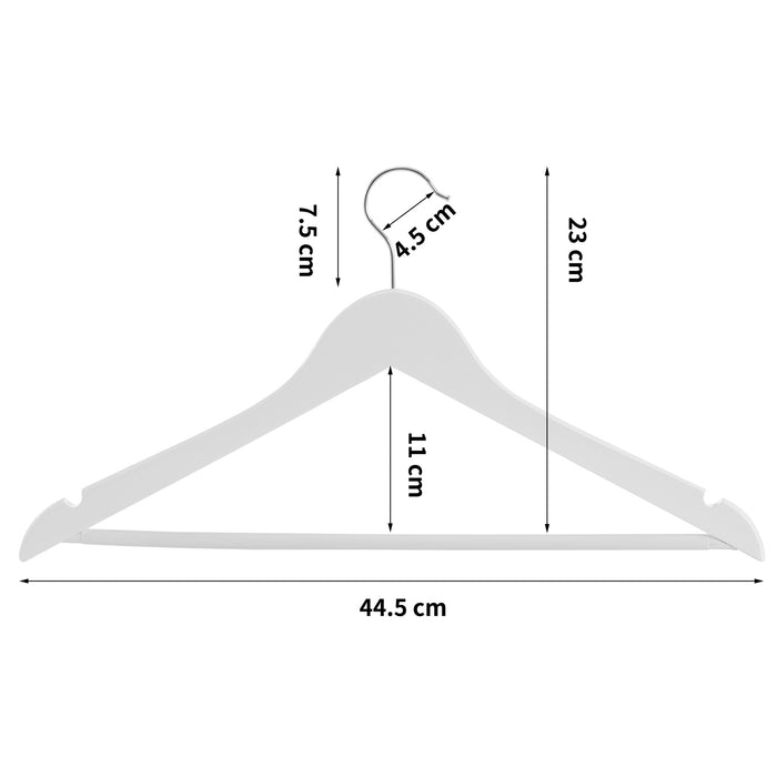 ACAZA Kledinghanger Wit - 20 st.