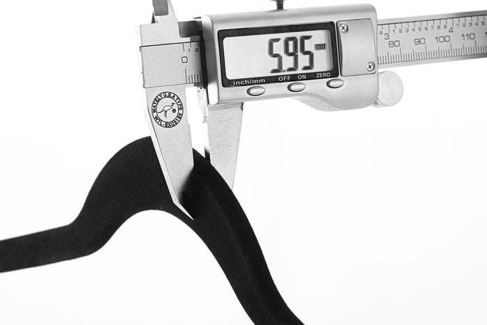 Kledinghangers - antislip - 20 stuks - zwart