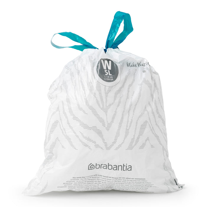 Brabantia PerfectFit Type W Afvalzakken 5 L - 40 zakken