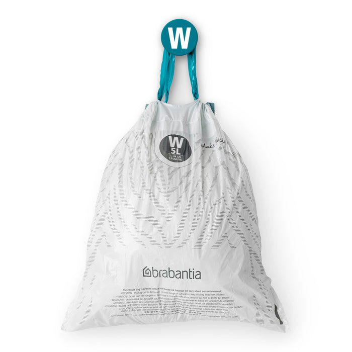 Brabantia PerfectFit Type W Afvalzakken 5 L - 40 zakken