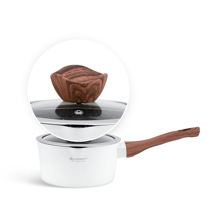 Edenberg White Line - Steelpan Keramisch - 16 cm- 3-laags