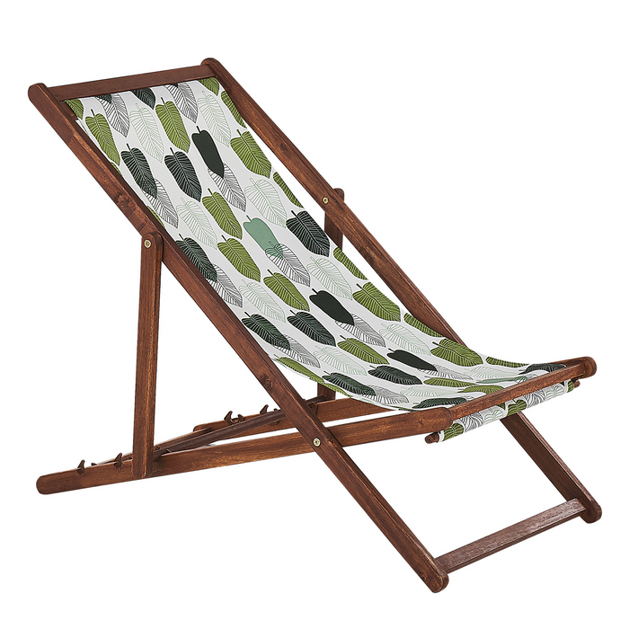 Beliani-ANZIO -Strandstoel set van 2-Geometrisch|Groen-Polyester