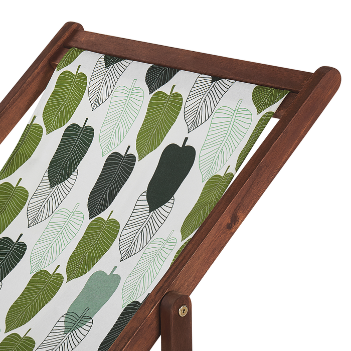 Beliani-ANZIO -Strandstoel set van 2-Geometrisch|Groen-Polyester