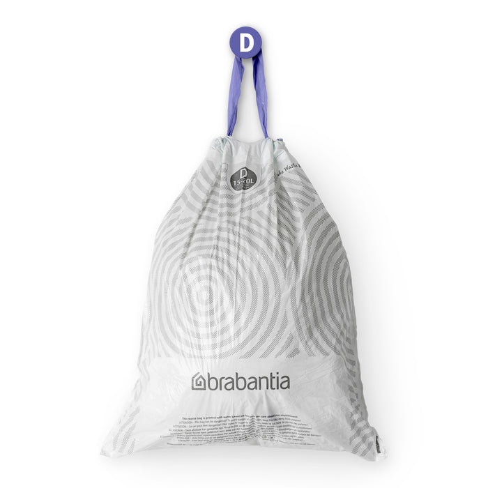 Brabantia PerfectFit Type D Afvalzakken 15-20 L - 40 zakken