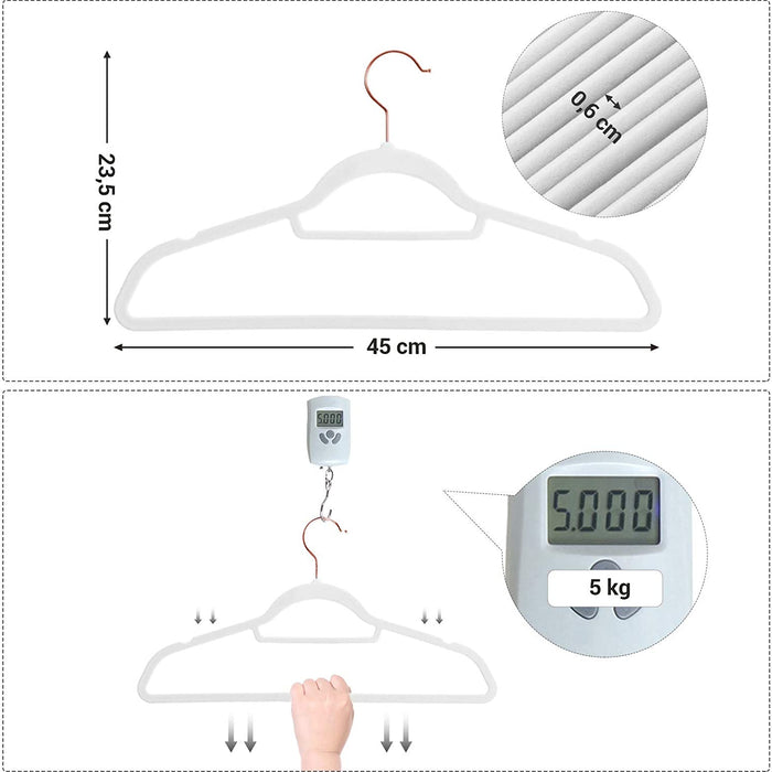 ACAZA Kledinghanger Wit - 50 st.