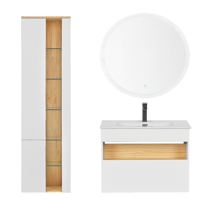 Beliani - FIGUERES - Badkamermeubel - Wit - MDF