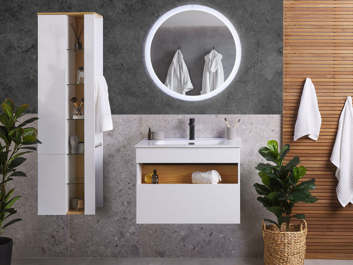 Beliani - FIGUERES - Badkamermeubel - Wit - MDF