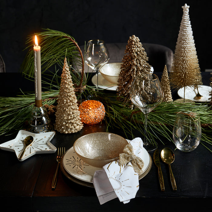 Riviera Maison Servetring Christmas Bow Goud - 2 Stuks