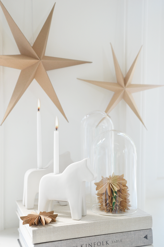 Delight Department Kerst ster caramel set van 2 (40 centimeter)