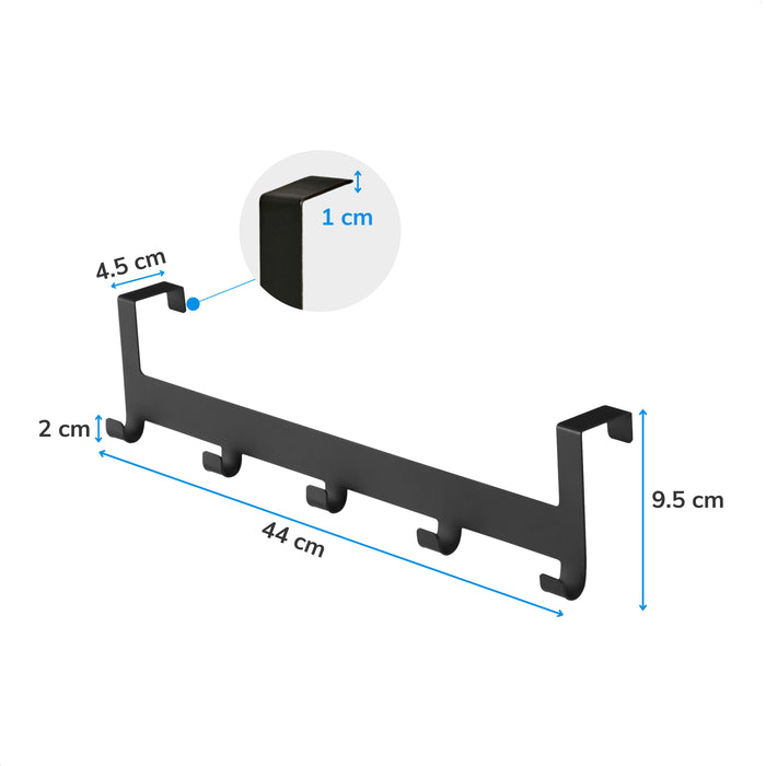 ACAZA Deurkapstok Zwart