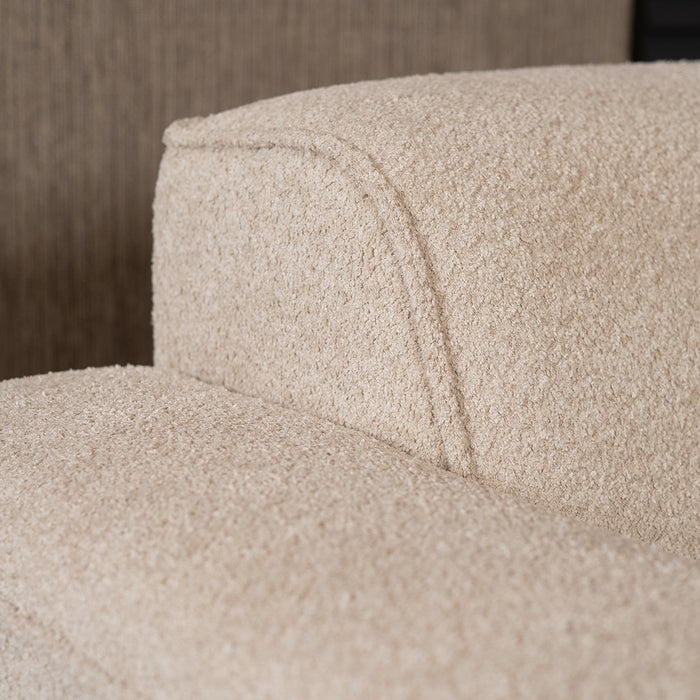 Bronx71 Scandinavische hoekbank Vegas bouclé beige links|rechts