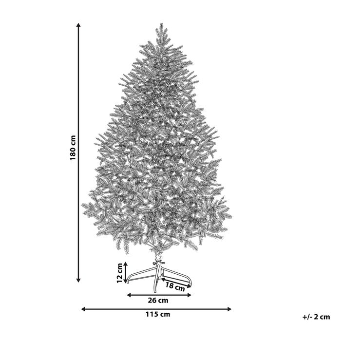 Beliani - HUXLEY - Kerstboom - Groen - 115 cm - PVC
