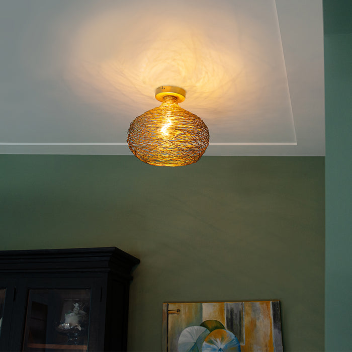 QAZQA Design plafondlamp goud staal - Sarella