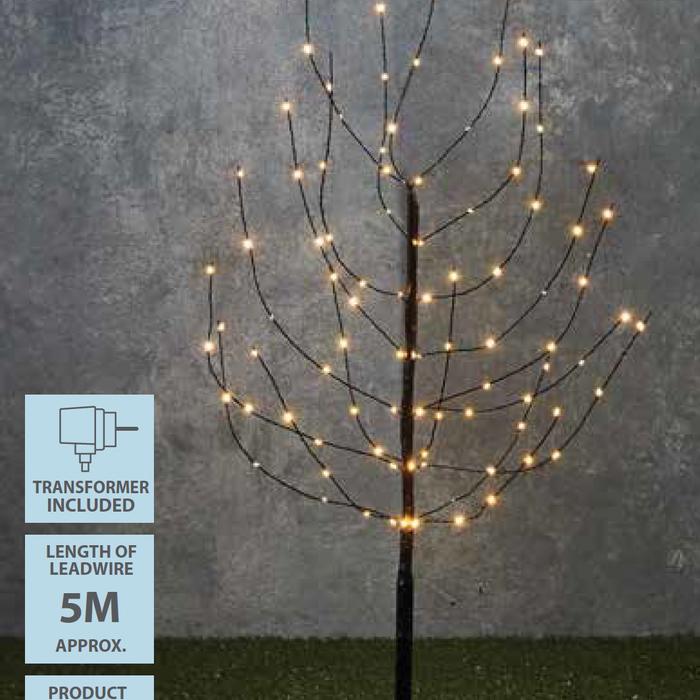Luca Lighting Boom - Warm Witte LED Verlichting - H110 x Ø12cm - Zwart