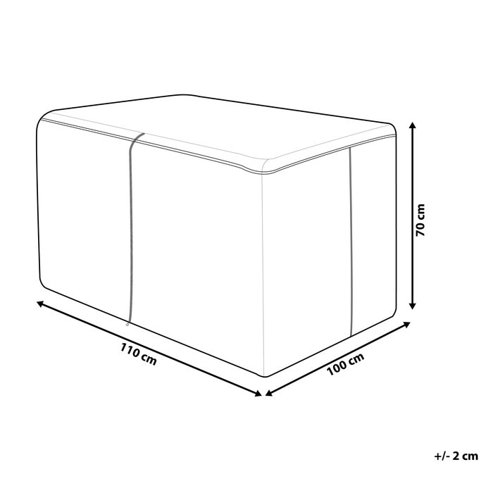 Beliani - CHUVA - Regenhoes - Grijs - 110 cm - PVC