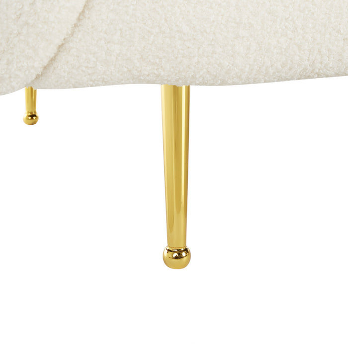 Beliani - LOEN - Tweezitsbank - Wit - Polyester