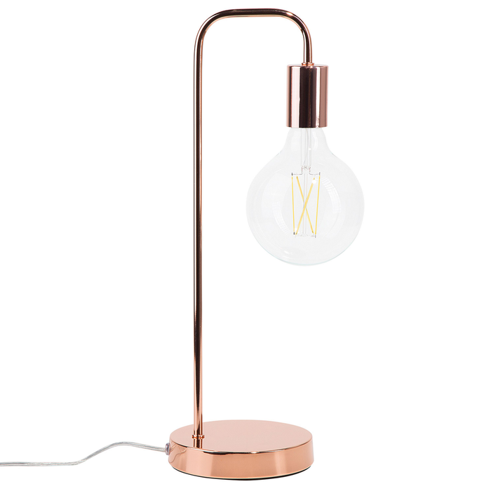 Beliani - SAVENA - Bureaulamp - Koper - Metaal