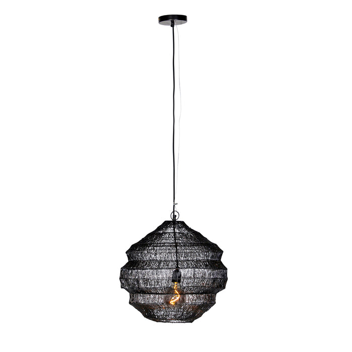 QAZQA Oosterse hanglamp zwart 45 cm x 40 cm - Vadi