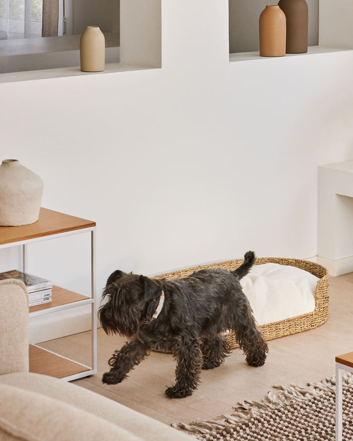 Kave Home - Fliicker natuurvezel groot huisdierbed Ø 80 x 45 cm