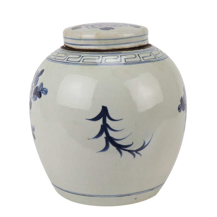 Fine Asianliving Chinese Gemberpot Blauw Wit
