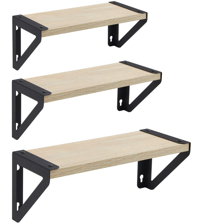 ACAZA Wandplank Lichte eik - 3 st.