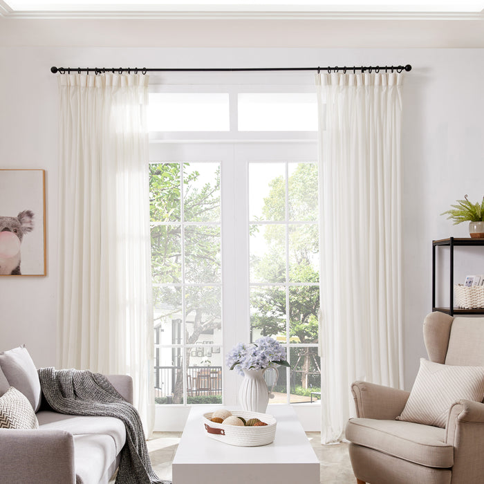 ACAZA Gordijnroede Zwart