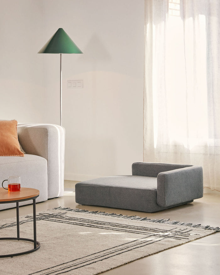 Kave Home - Bowie groot huisdierenbed in donkergrijs 73 x 98cm