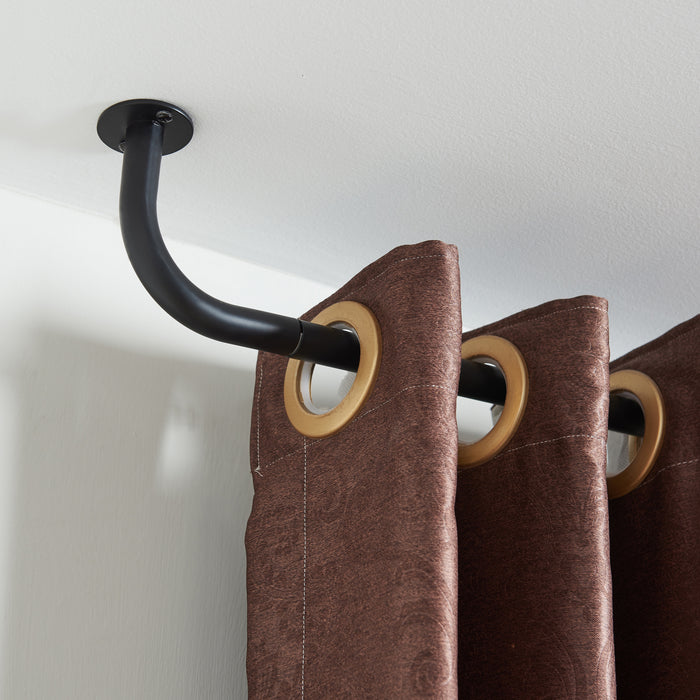 ACAZA Gordijnroede Zwart