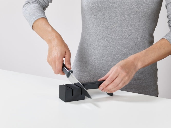 SlimBlock met Set van 5 Elevate Messen - Zwart - Joseph Joseph