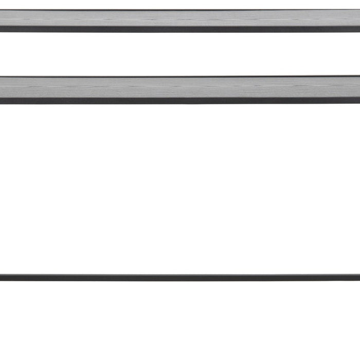 Lisomme Vic houten sidetable zwart - 120 x 35 cm