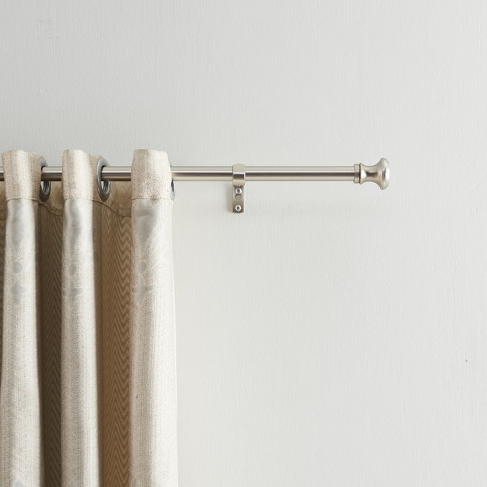 ACAZA Gordijnroede Zilvergrijs