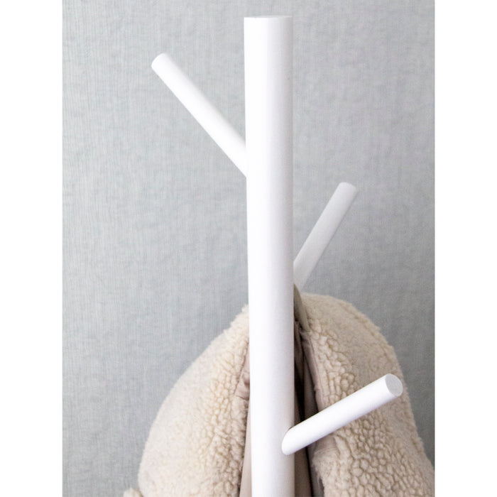 QUVIO Staande kapstok hout Wit