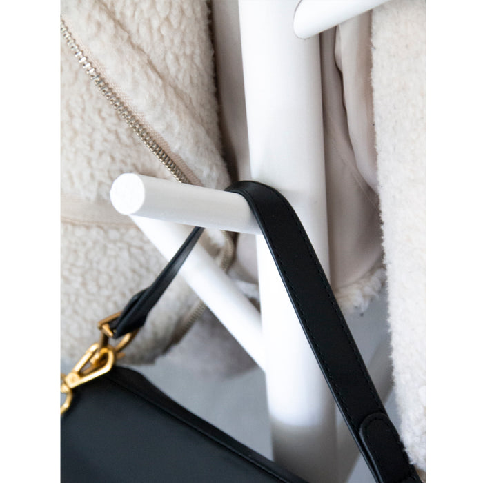 QUVIO Staande kapstok hout Wit