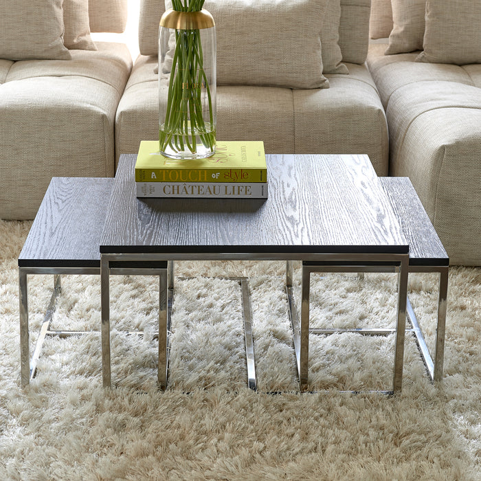 Riviera Maison Nomad Square Coffee Table S|3 Black