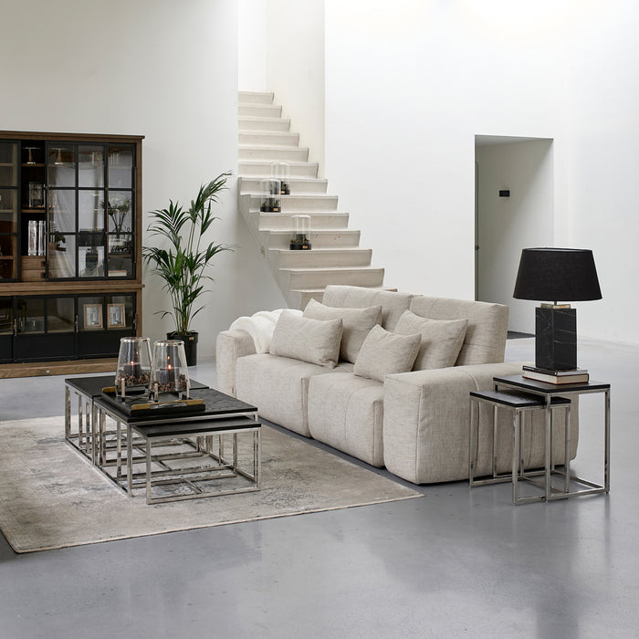 Riviera Maison Nomad Square Coffee Table S|3 Black