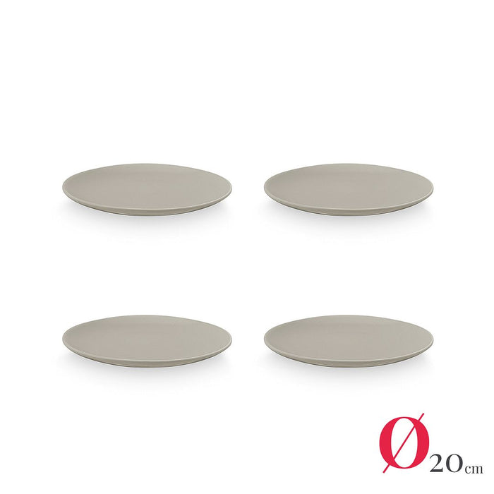 vtwonen Serviesset - Matt Flax - Porselein - 24-delig