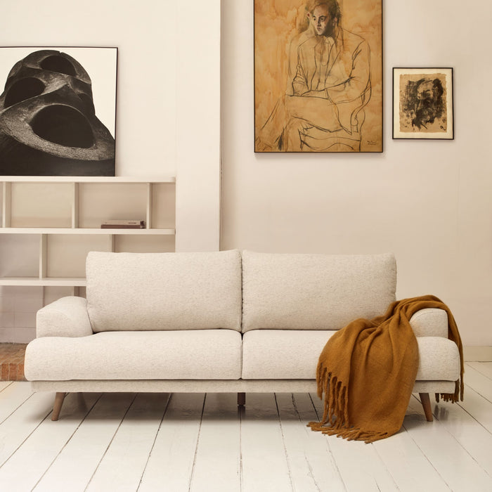 Kave Home Karin 3-Zitsbank - Wit