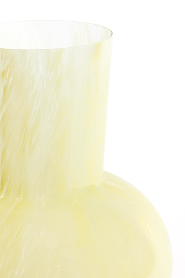 Light & Living Light&living Vaas Ø23x40 cm HALLEY glas licht geel